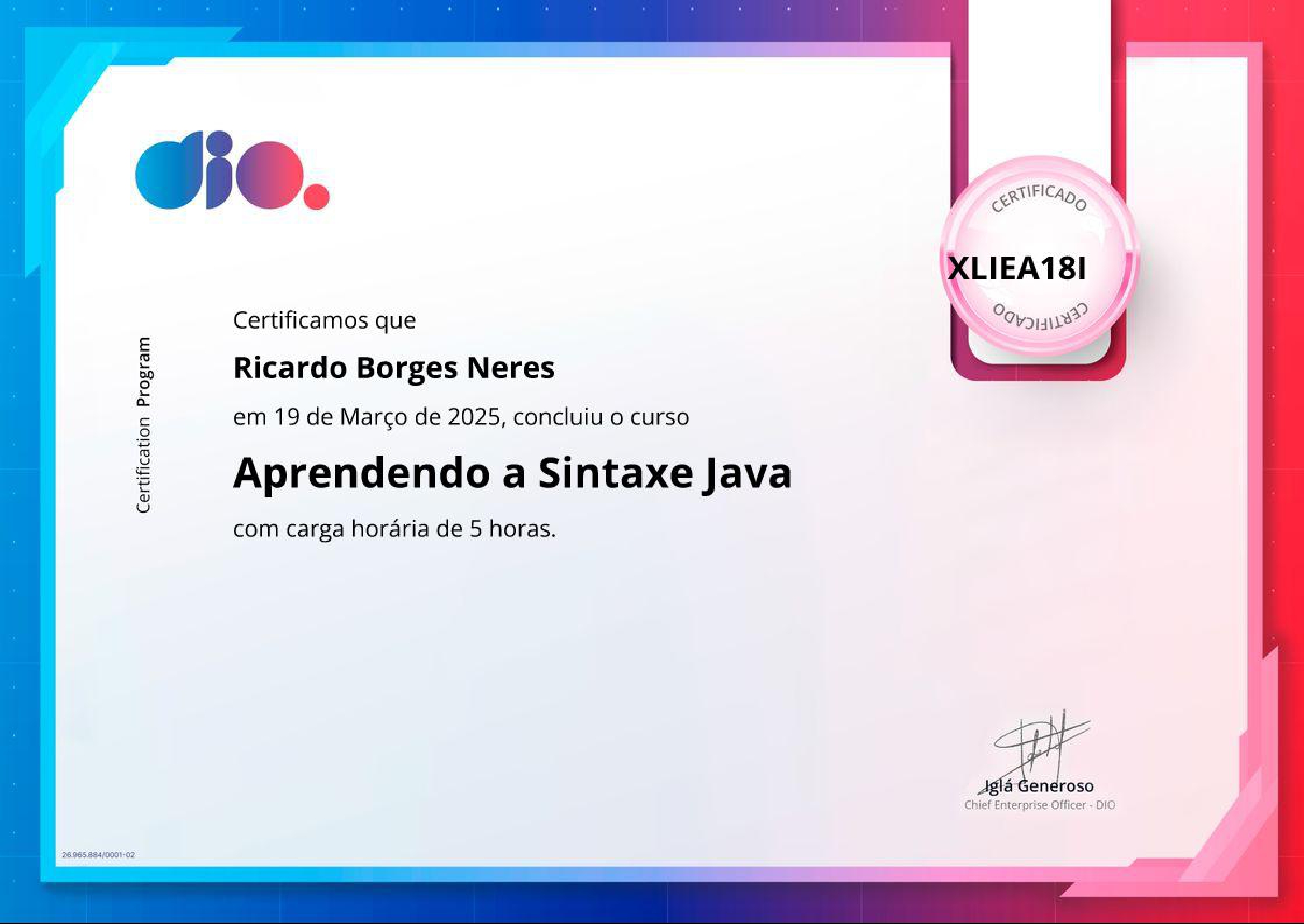 Certificado 16